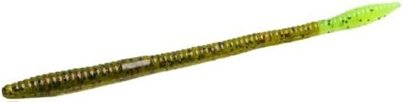 Zoom Trick Worm-Pack of 20 (Watermelon Red Chartreuse, 6.75-Inch)