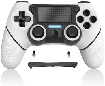 Wireless Controller for P4, P4 Controller with Paddles Compatible with P4/P3/Pro/Slim/PC, Wireless P4 Controller with dual vibration, Turbo/ Programmable Back Button/Type-c Port/ 1000mAh Battery