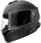 Sena Adult (2021) Outrush Bluetooth Modular Motorcycle Helmet with Intercom System DOT, Matte Black, Large US