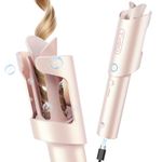 TYMO Automatic Curling Iron 1 Inch Cordless, USB-C 65W Fast Charging, Ultra-long Standby 1 hour, Anti-scald Hair Curler, Newbie-friendly Rotating Curling Wand, Portable, Dual Voltage, TYMO CURLGO