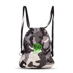 DIVULGE Polyester Multi Utility Drawstring Backpack (Moon Light, 16 L), 24 x 22 x 2 Cm