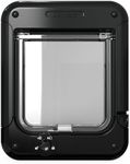 Cat Mate Rotary 4-Way-Locking Cat Flap (358) - Versatile Lockable Door for Small to Average-Sized Cats, for Single/Multiple Glazing, UPVC, Wall and Wood, Black