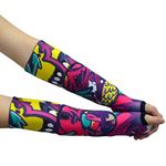 Topeter Kids Volleyball Arm Sleeves, Passing Forearm Sleeve with Protection Pad for Boys and Girls 1 Pair (Pink YS)