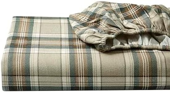 Eddie Bauer Edgewood Plaid Flannel Sheet Set, Queen