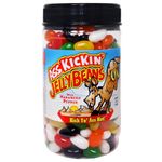 KICKIN’ Hot and Spicy Jellybeans with Habanero Pepper - 9 Oz Resealable Jar - Great for Easter Candy or a Spicy Food Challenge - Try the Gourmet Spicy Jelly Beans Candy