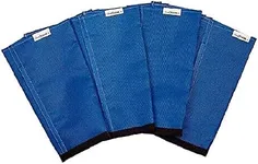 SHOOFLY Horse Leggins, Patented Loose Fitting Boots, Breathable Plastic Mesh (Blue/Large)