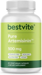 Artemisinin 500mg (60 Vegetarian Capsules) - No Stearates - No Flow Agents - No Fillers - Vegan - Gluten Free - Non GMO