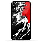 B Mart Naruto Pain Arc Printed Design Anime iPhone Back Case | Strong Tempered Glass Back Cover | Camera & Edge Protection | Wireless Charging (XR)