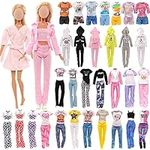 Barwa 8 Sets Doll Clothes Hooded Sp