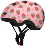 Toddler Bike Helmet, Infant/Baby Helmet for Toddlers Age 1-3 Year Olds-XS-(45-51CM)-Strawberry