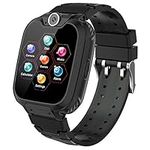 Kids Phone Smartwatch with Games & MP3 Player - 1.54 inch Touch Screen Watch Phone Need 2G SIM to Call Music Player Game Funny Camera Alarm Clock Children School Gift for Boys Girls(X9 Black)