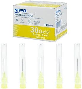 100pcs of 30 Gauge 1/2 inch needle- Disposable needles for injections syringes - Suitable for scientific labs practice and experiment, Veterinary,Industrial drawing and refilling liquids