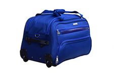 Safari Power 50 Cms Small Polyester Rolling Wheels Duffle Bag for Travel, Luggage Bags for Travel, Travel Bag for Men and Women, Navy Blue