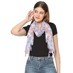 SAHIL SCARF WOMEN BUTTERFLY PRINTED WEIGHTLESS TASSEL STOLE (22x72inch) 34