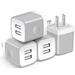 USB Wall Charger, X-EDITION 4-Pack 