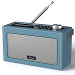 DAB Radio Portable, DAB/DAB Plus Radio, FM Radio, Portable Bluetooth Speaker, Digital Radio with USB Charging for 15 Hours Playback, Bluetooth Stereo Speakers, Rechargeable