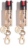 BLINGSTING Pepper Spray for Women - Maximum Strength OC Self Defense Spray - 12 ft Range - UV Marking Dye for Police ID - Safety Lock - Cowgirl