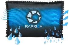 BARSKA Rechargeable Desiccant Dehumidifier - Safe Moisture Absorber for Home Closets, Gun Safes, Basement, Garage, Cars - Microwaveable - Portable Blue Dehumidifying Solution