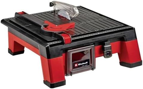 Einhell Power X-Change 18V Cordless Electric Tile Cutter - Battery Powered Tile Saw, 3800 RPM, 115mm Cutting Disc, 45° Mitre Cut - TE-TC 18/115 Li Solo Wet Tile Cutter (Battery Not Included)