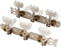 Musiclily Pro 3 on a Plate Lyra Style Classical Guitar Machine Heads Tuning Pegs Keys Tuners Set, Butterfly Button Nickel