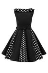 BlackButterfly Kids 'Alexia' Vintage Polka Dot 50's Girls Dress (Black, 13-14 Years)