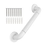 supregear Bathroom Grab Bar Rail, 40 cm (16 in) Non-Slip ABS 304 Stainless Steel Bathroom Handle Balance Grab Bar for Elderly Children Bathtub Toilet Bedroom, Concealed Screw Wall Mounted