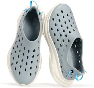 Project Cloud Recovery Shoes for Women - Lightweight Pool Water Shoes with Plush & Soft Insole - Non Slip Lightweight Garden Shoes - Waterproof Shoes for Women (Recharge, Light Grey,8M)