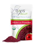 Davis Finest Organic Hibiscus Powder 100g, Hair & Skin, Facial Mask, Face Pack, Hair Growth, Shine & Condition