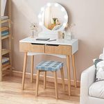 Giantex Vanity Set with Round Light