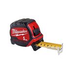 Milwaukee 5m Tape Measure Wide Blade 33mm 4932471815, Red