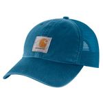 Carhartt Men's Canvas Mesh-Back Cap, Deep Lagoon, One Size