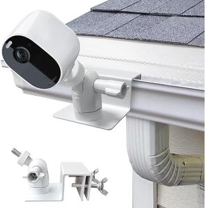 Gutter Mount for Eufy, Wyze, Google Nest, Arlo, Simplisafe, Ring Stick up Cam/Pro, Wyze Cam v3 Pro, Compatible with Any Security Camera and Solar Panel with 1/4 Screw (Not for Ring Solar)