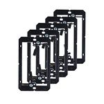 Anxingo Single Gang Low Voltage Mounting Bracket Wall Plates Mounting Bracket for Wires, Cables, HDMI, Coaxial, Speaker Cables (5 Pack, Black)