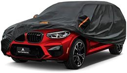 Autofecta Car Cover Waterproof All Weather Windproof Snowproof UV Ray Dust Protection Outdoor Indoor Full Exterior Automobiles Cover. (Black, SUV - XL Size (510L X 200W X 180H CM)