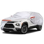 TUCAREST 6 Layers Full Car Cover for SUV- Waterproof, Insulated, Anti-UV, Snow-Proof, Anti-Wind, All-Weather, Thickened Protection, up to 178 in