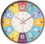 BUCKLIN Wall Clock for Kids Room – 