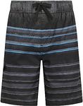 Kanu Surf Men's Standard Iconic Swim Trunks (Regular & Extended Sizes), Windsurf Black, XX-Large