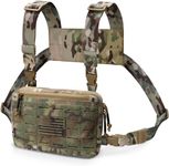 WYNEX Tactical Chest Rig Bag of Laser Cut Design, Molle Chest Pouch Utility Recon Kit Bag Tactical Chest Pack Bag