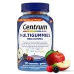 Centrum Men MultiGummies, Multivitamins/Minerals Gummies, Cherry, Berry, and Apple Flavours, 130 Count (Packaging May Vary)