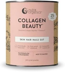 Nutra Organics Collagen Beauty Watermelon Strawberry 300g | Anti-Aging Collagen Peptides and Vitamin C | For Healthy Hair, Nail and Skin (25 Serves)