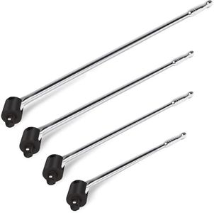24"/600mm Long Breaker Bar, 1/2" Drive Socket Wrench Spanner Flex Handle Chrome-plated Steel (24"/600mm -1/2" Drive)