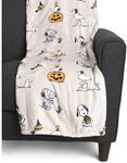 BERKSHIRE Peanuts Halloween Throws and Blankets (Gray - Halloween/Mummies, 50" x 70")