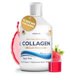 Swedish Nutra - Collagen Gold Retinol - Pack of 500ml - Hydolyzed 12500 mg Marine Collagen per dose I Sugar-Free I Minimize Fine Lines, Wrinkles & Improve Skin Elasticity