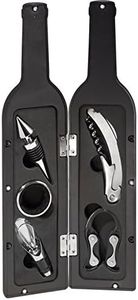 Ozeri Wine Bottle Corkscrew & Accessory Set, Black, OW06A