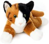 Bearington Collection Lil' Callie Small Plush Stuffed Animal Calico Cat, Kitten 8 inch