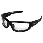 Clear Lens Motorcycle Padded Glasses Sunglasses ATV Quad Moped