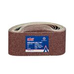 SALI 15 PCS Sanding Belts 3 * 18 Inch,Belt Sander Belts 40G+60G+80G+100G+120G,for Sanding Wood,Metal and Paint-15 Pack