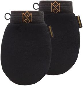 MS MoroccanSource Peeling-Handschuh für Körperpeeling (Kessa-Handschuh) – 2 Stück – für abgestorbene Haut und porentiefe Reinigung – sanfte Viskosefaser