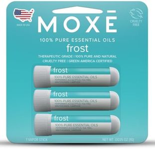 MOXE Frost - Energizing Aromatherapy Nasal Inhaler - Alleviate Headaches, Boost Focus & Energy - Cooling Sinus Blaster - Includes Peppermint, Eucalyptus, & Wintergreen Essential Oils - USA (3-Pack)…