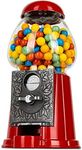 eBuzz 9 Inch Metal Gumball Machine – Coin Operated Bubblegum Sweet Dispenser - Vending Vintage Retro Candy Kid Chewing Piggy Bank Adult Classic Jellybean Bubble Gum